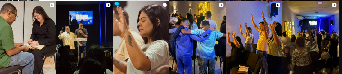 Momentos de culto, oração e comunhão na MISSÃO LESTE